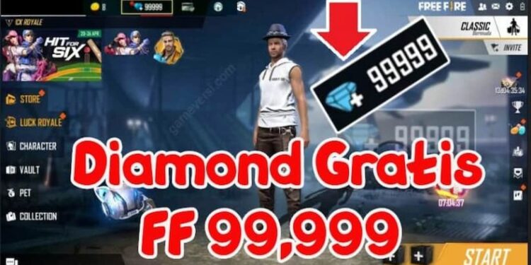 diamond gratis ff 99999 tanpa apk
